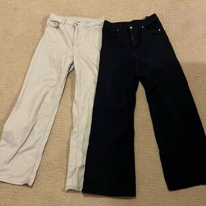 Two wide leg pants